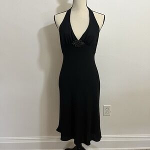 Y2K Halter Babydoll Dress Size 4 Black Cocktail Party Homecoming Hoco